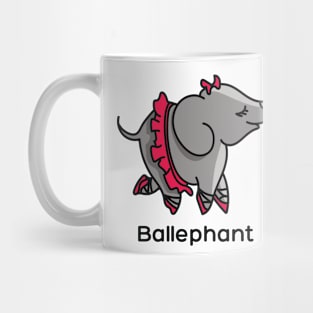 Ballephant (Elephant doing ballet) Mug